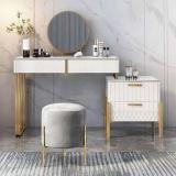 Ng Decor Aro Modern Makeup Vanity With Flip Top Mirror Engineered Wood Dressing Table