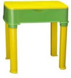 Nilkamal Apple Moulded Baby Desk In Yellow & Green Colour