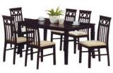 Nilkamal Barclay Dining Set 1+6 Cappucino