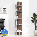 Nilkamal Cliff 5 Tier Dual Tone Engineered Wood Open Book Shelf