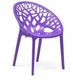 Nilkamal Crystal Polypropylene Chair In Violet Colour