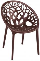 Nilkamal Crystal Weather Visitors Chair in Brown