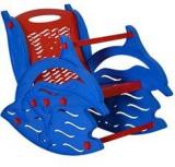 Nilkamal Dolphin Kids Rocking Chair In Red And Blue Colour