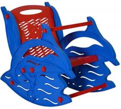 Nilkamal Dolphin Kids Rocking Chair in Red and Blue Colour