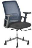 Nilkamal Edric Ergonomic Office Chair In Blue & Black Colour