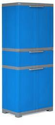 Nilkamal Freedom Multipurpose Cabinet With One Drawer In Center In Deep Blue & Grey Colour