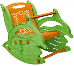 Nilkamal Kids Dolphin Rocker Chair in Orange and Green Colour