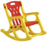 Nilkamal Kids Dolphin Rocker Chair In Yellow And Red Colour