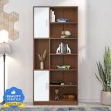 Nilkamal Madden With 7 Shelves And 2 Cabinet Engineered Wood Semi Open Book Shelf