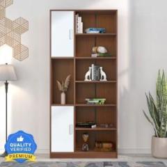 Nilkamal Madden with 7 Shelves and 2 Cabinet Engineered Wood Semi Open Book Shelf