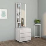 Nilkamal Meta With 4 Shelves And 3 Drawer Engineered Wood Dressing Table