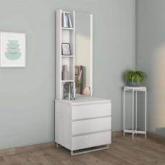 Nilkamal Meta with 4 Shelves and 3 Drawer Engineered Wood Dressing Table