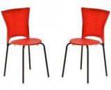 Nilkamal Novella Series 14 Set of 2 Chairs in Red Colour