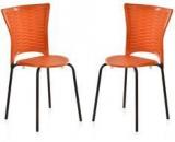 Nilkamal Novella Series 14 Set Of 2 Chairs In Rust Colour