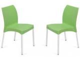 Nilkamal Novella Series 7 Set Of 2 Chairs In Green Colour