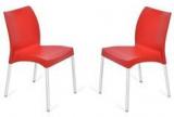 Nilkamal Novella Series 7 Set Of 2 Chairs In Red Colour