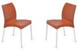 Nilkamal Novella Series 7 Set Of 2 Chairs In Rust Colour