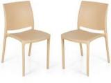 Nilkamal Novella Series 8 Set Of 2 Chairs In Biscuit Colour