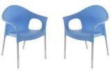 Nilkamal Novella Series 9 Set Of 2 Chairs In Blue Colour