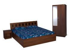 Nilkamal Reegan Walnut Bedroom Combo Set