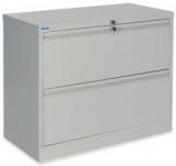 Nilkamal Retro Two Drawer Filing Cabinet In Grey Colour