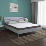 Nilkamal Sleep Grande Wood And Metal Hybrid Bed With Lite Dual Comfort Mattress Engineered Wood Queen Bed