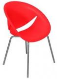 Nilkamal Smile Bright Red Reception Chair