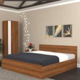 Nitraa Furniture AURA Queen Engineered Wood Queen Bed