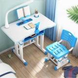 Nucarture Kids Study Table With Chair Adjustable Kids Writing Desktop Table For Toddlers Solid Wood Study Table