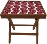 Nutcase Brown Retro Pattern Solid Wood Side Table