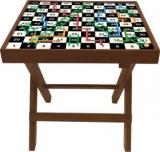 Nutcase Snakes And Ladder Board Game Solid Wood Side Table