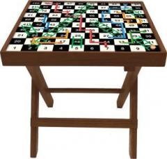 Nutcase Snakes and Ladder Board Game Solid Wood Side Table