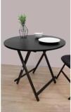 Oet European Standard Multi Purpose Foldable Round Wooden Table/Coffee Table Solid Wood 2 Seater Dining Table