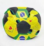 Orka XL Brazil Printed Football Bean Bag With Bean Filling