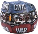 Orka XL Marvel Civil War Digital Printed Bean Bag With Bean Filling