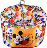 Orka XL Micky Mouse Digital Printed Kids Bean Bag Sofa With Bean Filling