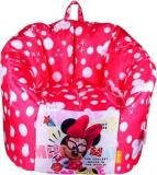 Orka XL Minnie Mouse Digital Printed Kids Bean Bag Sofa With Bean Filling