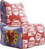 Orka XL Spiderman Comic Digital Printed Bean Bag Chair With Bean Filling