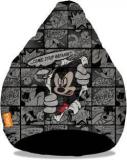 Orka XXL Mickey Comic Strip Digital Printed Bean Bag With Bean Filling