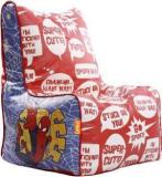 Orka XXL Spiderman Comic Digital Printed Bean Bag Chair With Bean Filling