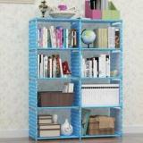 Ozoy Plastic Metal Shelf Book Organizer Plastic Open Book Shelf