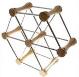 Packnbuy Wooden Bottle Rack