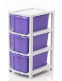 Palak 3 Plastic Modular Drawer System For Home, Office, Hospital, Parlor, Doctors Plastic Free Standing Chest Of Drawers