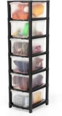 Palak 6 Plastic Modular Drawer System for Home, Office, Hospital, Parlor, Doctors Plastic Wall Mount Chest of Drawers