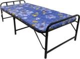 Palmen Aadhar Folding Bed With Plywood And 1 Inch Mattress Metal Single Bed