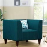 Peachtree Harvey 1 Seater Green Fabric Sofa Fabric 1 Seater Sofa