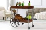 Peachtree PERTH SERVICE CART Solid Wood Bar Trolley