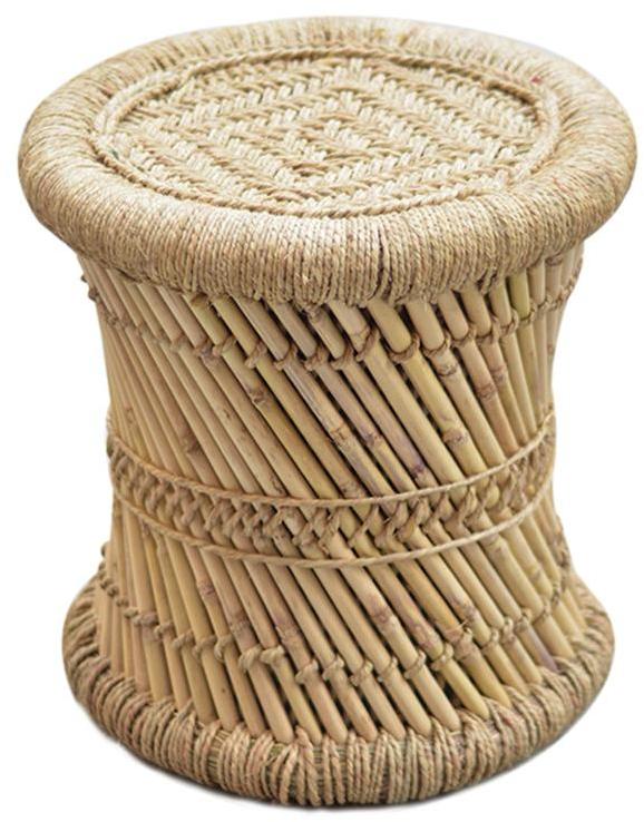 Pebbleyard Big Stool With Woven Jute Top Set of 2