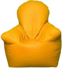 Pebbleyard Chair with Arms Bean Bag Cover in Yellow Colour