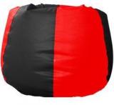 Pebbleyard Classic Bean Bag Cover In Red N Black Colour